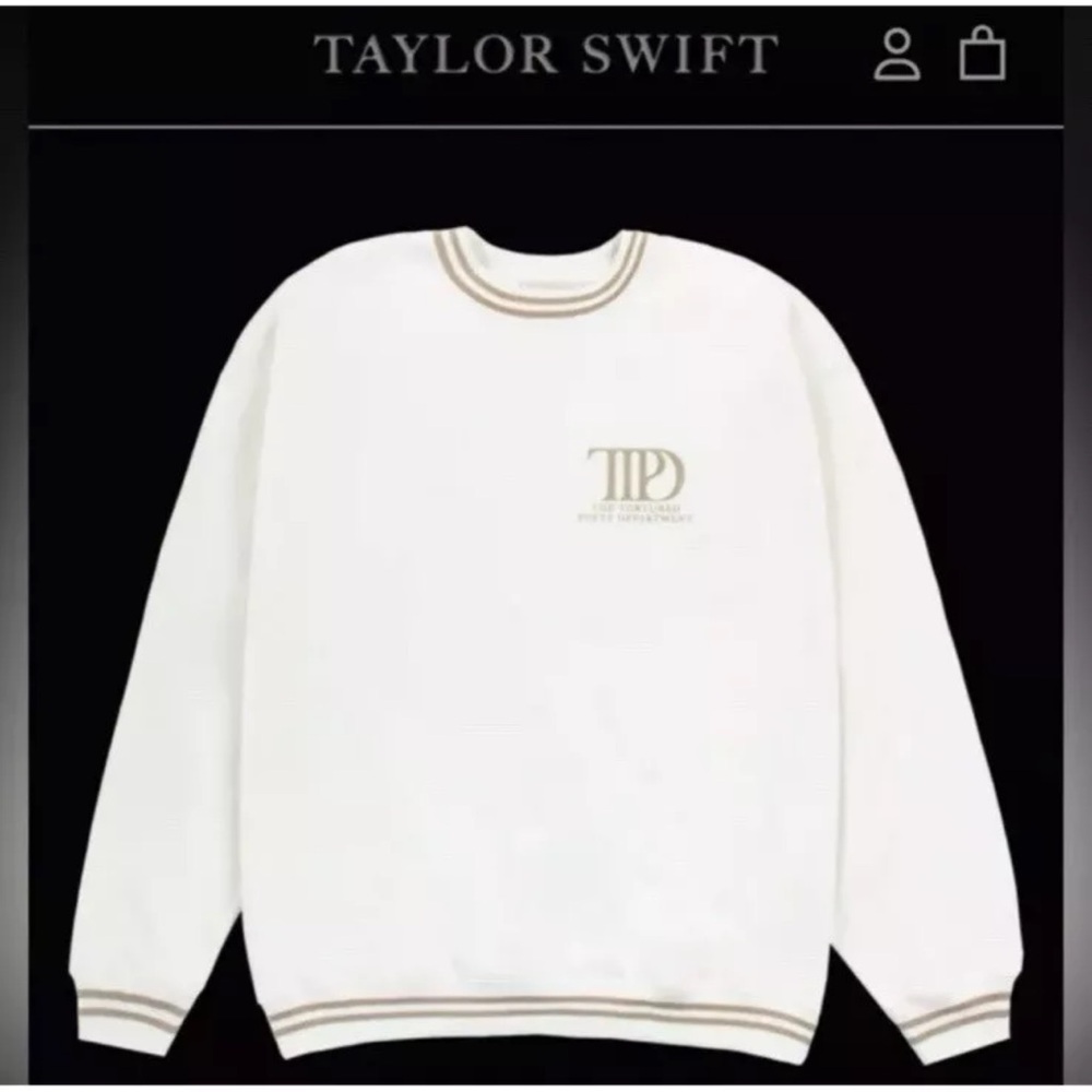 Taylor Swift White Sweatshirt